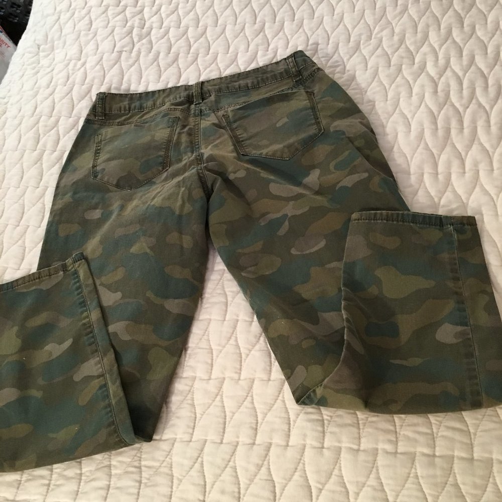3 for $20 Sale: Route66 Blue Green Camo Capris